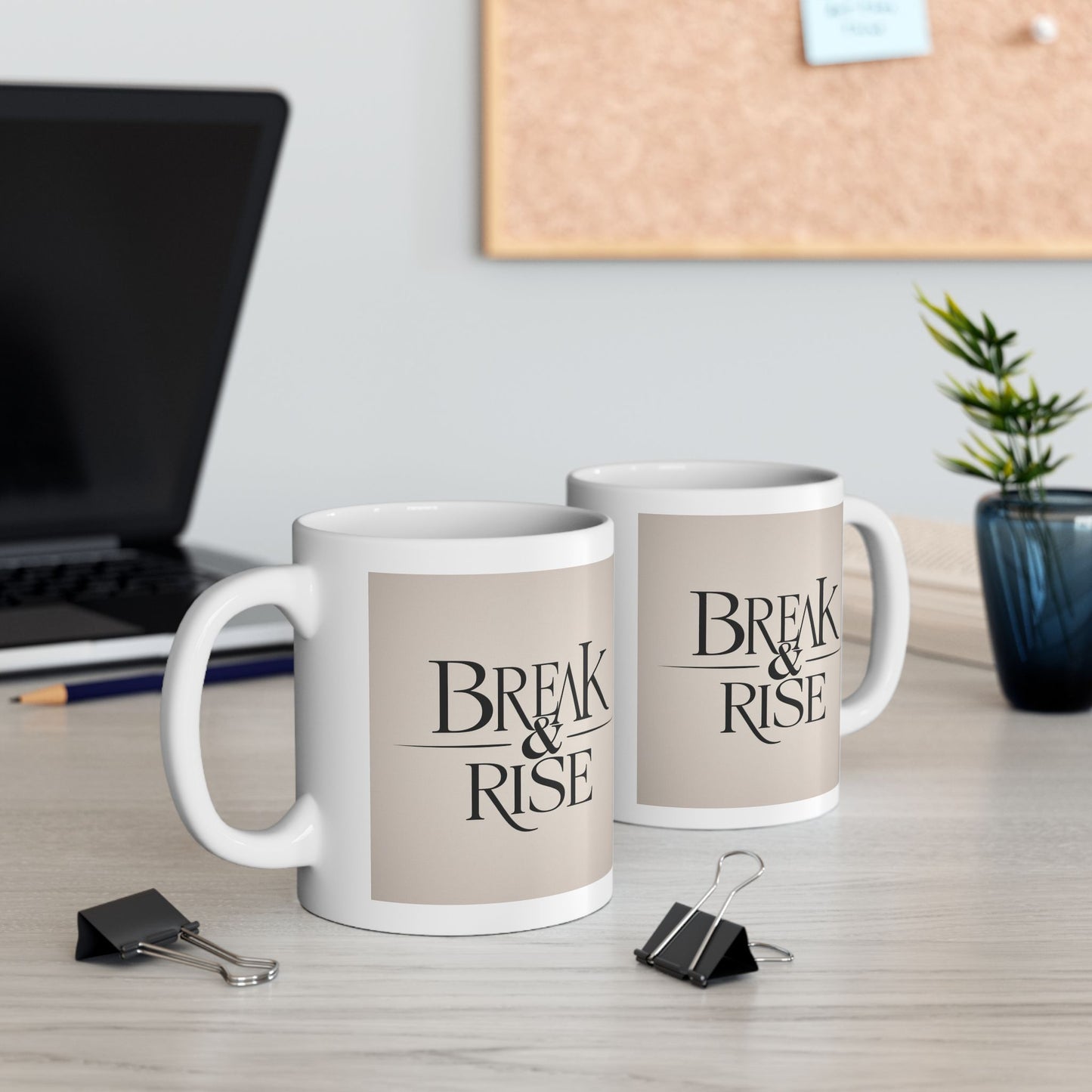 Elegant Custom Ceramic Mug | Coffee Tea Lover Gift, Home Office Decor, Personalized Mug, Birthday Gift, Inspirational Quote