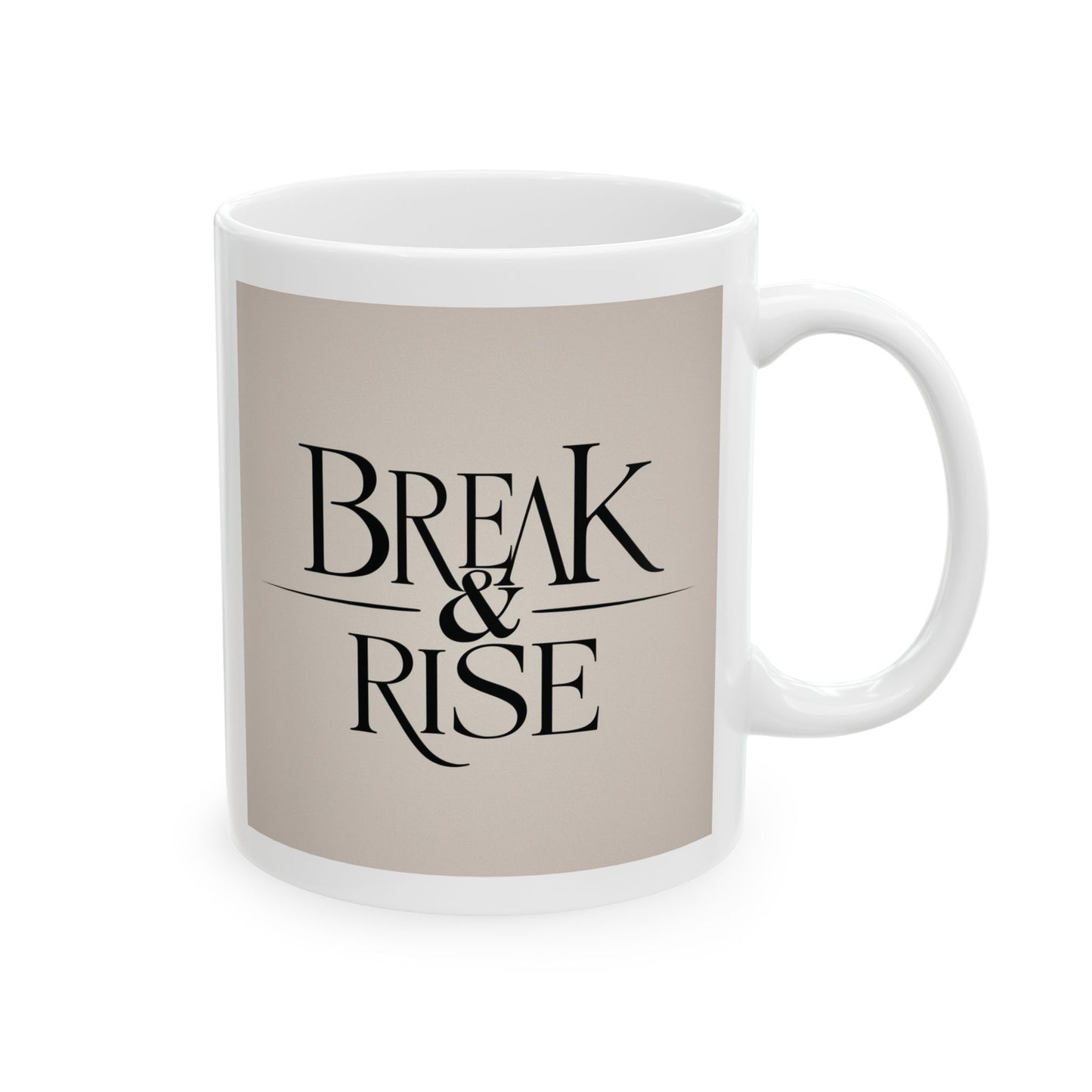 Elegant Custom Ceramic Mug | Coffee Tea Lover Gift, Home Office Decor, Personalized Mug, Birthday Gift, Inspirational Quote
